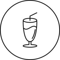 icône de vecteur de lait frappé