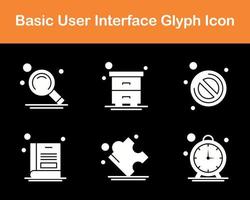 de base utilisateur interface vecteur icône ensemble