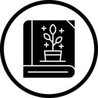 icône de glyphe botanique vecteur