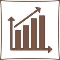 icône de vecteur de statistiques en hausse