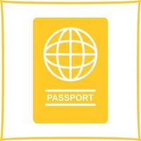 icône de vecteur de passeport