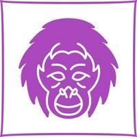 icône de vecteur d'orang-outan