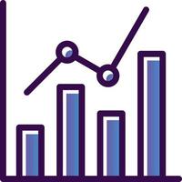 conception d'icône vectorielle d'analyse de marché vecteur