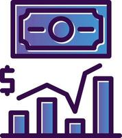 conception d'icône de vecteur de revenu