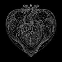 cœur illustration est une symbolique représentation de le Humain cœur, souvent utilisé à transmettre aimer, passion, ou émotion. il pouvez être Facile ou élaborer vecteur