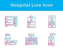 hôpital vecteur icône ensemble