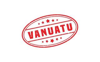 Vanuatu timbre caoutchouc avec grunge style sur blanc Contexte vecteur