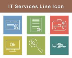 il prestations de service vecteur icône ensemble