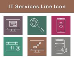 il prestations de service vecteur icône ensemble