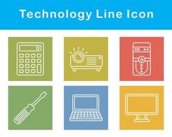 La technologie vecteur icône ensemble