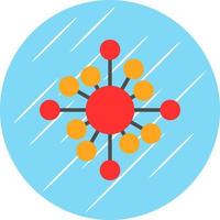 conception d'icône de vecteur de réseau biologique