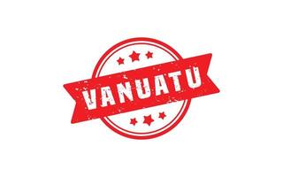 Vanuatu timbre caoutchouc avec grunge style sur blanc Contexte vecteur