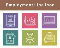 emploi vecteur icône ensemble