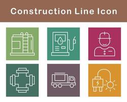 jeu d'icônes vectorielles de construction vecteur