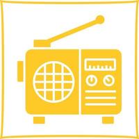 icône de vecteur radio