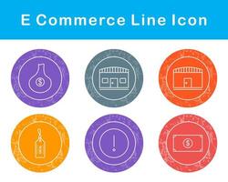 jeu d'icônes vectorielles de commerce électronique vecteur