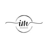 initiale je suis féminin logo collections modèle. écriture logo de initiale signature, mariage, mode, bijoux, boutique, floral et botanique avec Créatif modèle pour tout entreprise ou entreprise. vecteur