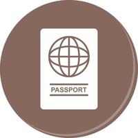 icône de vecteur de passeport