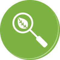 icône de vecteur de recherche organique unique