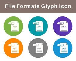 fichier les formats vecteur icône ensemble