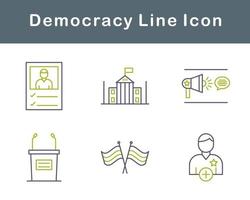 la démocratie vecteur icône ensemble