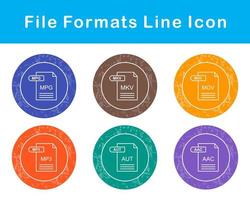 fichier les formats vecteur icône ensemble