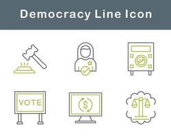 la démocratie vecteur icône ensemble