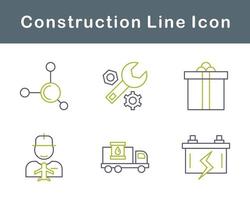 jeu d'icônes vectorielles de construction vecteur