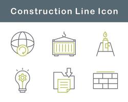 jeu d'icônes vectorielles de construction vecteur