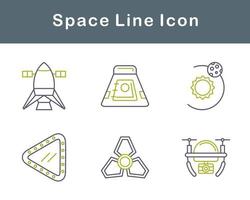 espace vecteur icône ensemble