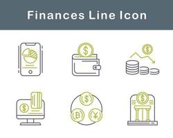 finances vecteur icône ensemble