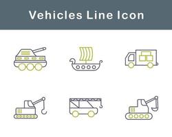 Véhicules vecteur icône ensemble