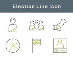 élection vecteur icône ensemble