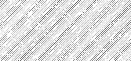 Résumé motif diagonal de lignes de tiret noir sans soudure sur fond blanc vecteur