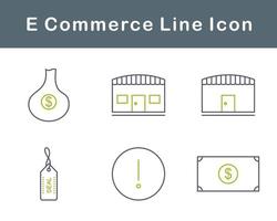 jeu d'icônes vectorielles de commerce électronique vecteur