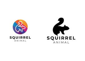 Créatif écureuil logo. Facile écureuil logo conception modèle. vecteur