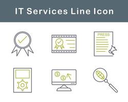 il prestations de service vecteur icône ensemble