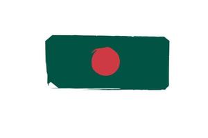 bangladesh drapeau conception illustration, icône drapeau conception avec élégant concept vecteur