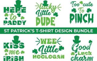 st patrick's T-shirt conception paquet vecteur