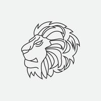 icône de vecteur de modèle de logo de lion