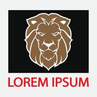 icône de vecteur de modèle de logo de lion