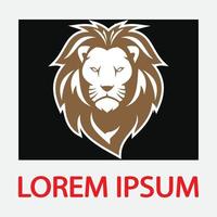 icône de vecteur de modèle de logo de lion