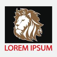 icône de vecteur de modèle de logo de lion