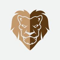 icône de vecteur de modèle de logo de lion