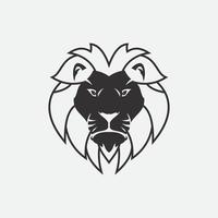 icône de vecteur de modèle de logo de lion