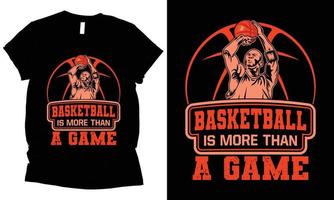 basketball est plus que une Jeu T-shirt desing . vecteur