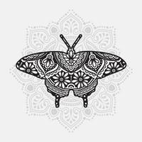 mandala d'insectes. éléments décoratifs vintage. motif oriental, illustration vectorielle. vecteur