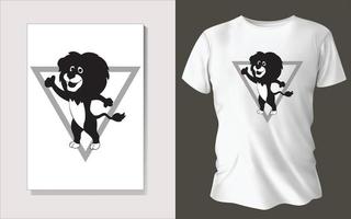 noir et blanc tee chemise conception vecteur