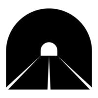icône tunnel route dans montagne, symbole tunnel dépasser vecteur