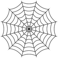 rond araignée la toile, araignée vecteur symbole signe de confusion et une réseau de piège